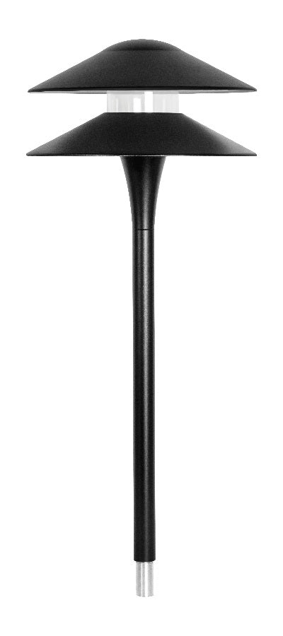 RAB LL2LED6LVYYA 6W LED Fern Pathway Light, 2700K (Residential Warm), 181 Lumens, 81 CRI, Pagoda 2 Tier, Bronze  Finish