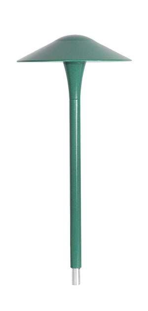 RAB LLFCLED6LVYYVG 6W LED Fern Pathway Light, 2700K (Residential Warm), 252 Lumens, 81 CRI, Pagoda Full Cutoff, Verde Green  Finish