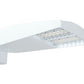 RAB LOT3T65YW/D10/UPA/BL 65W LED LOTBLASTER Area Light, No Photocell, 3000K (Warm), 6719 Lumens, 120-277V, Type III Distribution, Dimmable, Universal Pole Adaptor w/ Bi-Level, White Finish