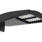 RAB LOT4T160N/D10/UPA/WS4 160W LED LOTBLASTER Area Light, Multi-Level Motion Sensor, 4000K (Neutral), 15934 Lumens, 72 CRI, 120-277V, Type IV Distribution, Dimmable, Universal Pole Adaptor, Bronze Finish
