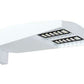 RAB LOT4T65YW/D10/UPA/HS 65W LED LOTBLASTER Area Light, No Photocell, 3000K (Warm), 6300 Lumens, 71 CRI, 120-277V, Type IV Distribution, Dimmable, Universal Pole Adaptor w/ House Side Shield, White Finish
