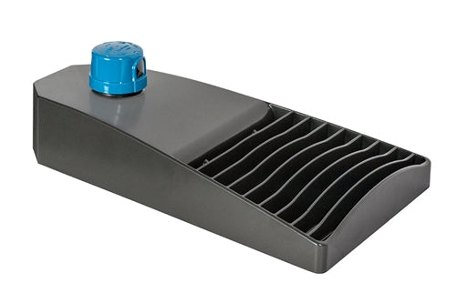 RAB LOT5T110NW/D10/PCT 110W LED LOTBLASTER Area Light, 120-277V Twistlock Photocell, 4000K (Neutral), 11230 Lumens, 72 CRI, 120-277V, Type IV Distribution, Dimmable, Standard, White Finish