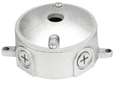 Rab LRT5 Round Boxes With 1/2" Covers, 1 Hole , 1/2" Hole Size, Natural Finish