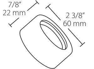 RAB LSLFLED8W Spot Kit, in White Finish, Compatible with 4W and 8W LFLED White Finish