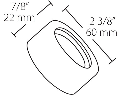 RAB LSLFLEDW Spot Kit, in White Finish, Compatible with 5W LFLED White Finish
