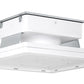 RAB MASI20-160NW/480 160W 20" x 20" MASI Gas Station Flush Mount Canopy LED Fixture, 4000K (Neutral), No Photocell, 23017 Lumens, 72 CRI, 480V, Standard Operation, Not DLC Listed, White Finish