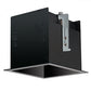RAB MD1RTB 1 Fixture Head Recessed Remodeler Housing, 90 CRI, 1/2" Trim Style, Black Finish