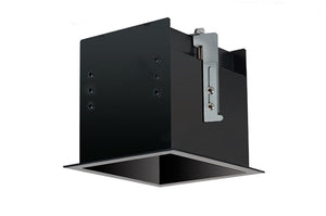 RAB MD1RTB 1 Fixture Head Recessed Remodeler Housing, 90 CRI, 1/2" Trim Style, Black Finish