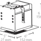RAB MD1RTLB 1 Fixture Head Recessed Remodeler Housing, 90 CRI, Trimless Style, Black Finish