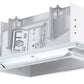 RAB MD2NTW 2 Fixture Heads Recessed New Construction Mounting Frame and Housing, 90 CRI, 1/2" Trim Style, White Finish