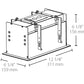 RAB MD2RTB 2 Fixture Heads Recessed Remodeler Housing, 90 CRI, 1/2" Trim Style, Black Finish