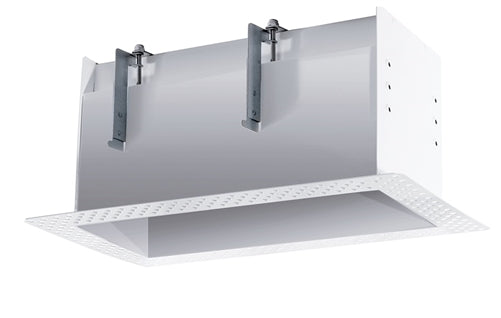 RAB MD2RTLW 2 Fixture Heads Recessed Remodeler Housing, 90 CRI, Trimless Style, White Finish