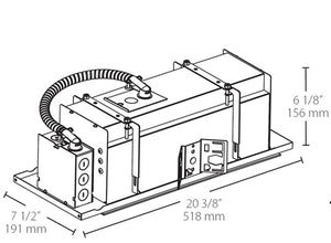 RAB MD3NTB 3 Fixture Heads Recessed New Construction Mounting Frame and Housing, 90 CRI, 1/2" Trim Style, Black Finish