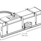 RAB MD4NTW 4 Fixture Heads Recessed New Construction Mounting Frame and Housing, 90 CRI, 1/2" Trim Style, White Finish