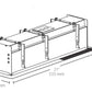 RAB MD4RTLW 4 Fixture Heads Recessed Remodeler Housing, 90 CRI, Trimless Style, White Finish