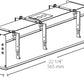 RAB MD4RTW 4 Fixture Heads Recessed Remodeler Housing, 90 CRI, 1/2" Trim Style, White Finish