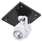RAB MDLED1X12D10-40YY-B-W 12W LED 1 Fixture Multi-Head Gear Tray, 2700K, 824 Lumens, 90 CRI, 40 Degree Reflector, 0-10V Dimmer, Black Tray/White Head Finish