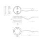 RAB ND22-20 20/16/12W Field Adjustable Downlight, 1,800/1,500/1,150 Lumens, 90 CRI, 120-277V, Adjustable 25 Degrees to 45 Degrees Beam Angle