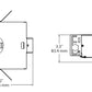 RAB ND2T 2" New Construction Rough-in for Use with RDLED2 Trims, 1/2" Trim, TRIAC Compatible, DLC Listed, Natural Finish