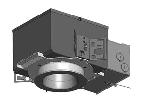 RAB NDIC4R12D 4" New Construction Round Rough-In, 12W, 80 CRI, 120V, Insulation Contact (IC), TRIAC Dimming Driver