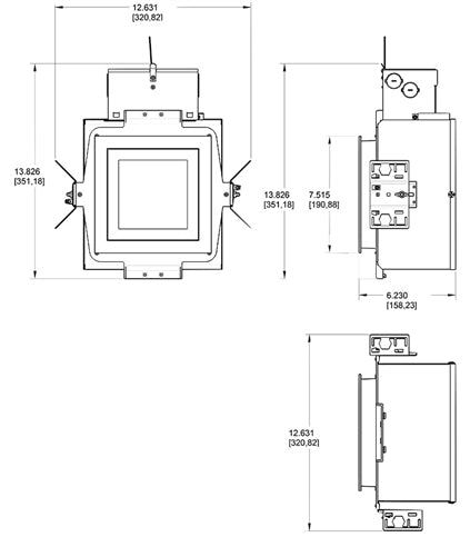 RAB NDIC6S20 6" New Construction Square Rough-In, 20W, 90 CRI, 120V, Insulation Contact (IC), TRIAC Dimming Driver