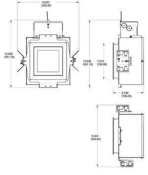 RAB NDIC6S20L 6" New Construction Square Rough-In, 20W, 90 CRI, 120V-277V, Insulation Contact (IC), Lutron Driver