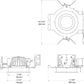 RAB NDLED4RD-80YY-W-W 4" New Construction Round Trim Module, 2700K, 90 CRI, 80 Degree Beam Spread, White Cone White Trim