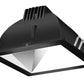 RAB NDLED4S-50YY-S-B 4" New Construction Square Trim Module, 2700K, 90 CRI, 50 Degree Beam Spread, Specular Silver Cone Black Trim