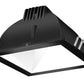 RAB NDLED4S-80YN-W-B 4" New Construction Square Trim Module, 3500K, 90 CRI, 80 Degree Beam Spread, White Cone Black Trim