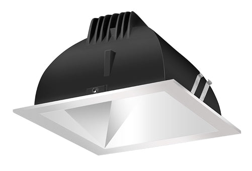 RAB NDLED6S-50YY-M-S 6" New Construction Square Trim Module, 2700K, 90 CRI, 50 Degree Beam Spread, Matte Silver Cone Silver Trim