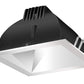 RAB NDLED6S-80Y-M-S 6" New Construction Square Trim Module, 3000K (Warm), 90 CRI, 80 Degree Beam Spread, Matte Silver Cone Silver Trim