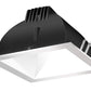 RAB NDLED6S-80YY-W-S 6" New Construction Square Trim Module, 2700K, 90 CRI, 80 Degree Beam Spread, White Cone Silver Trim