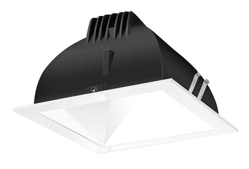 RAB NDLED6SD-80YN-W-W 6" New Construction Square Trim Module, 3500K, 90 CRI, 80 Degree Beam Spread, White Cone White Trim