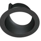 RAB NDTRIM3R40A-B 3" New Construction Round Trimmed Module, 40 Degree Adjustable, Black Finish
