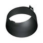 RAB NDTRIM3R40A-B-TL 3" New Construction Round Trimless Module, 40 Degree Adjustable, Black Finish