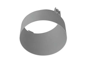 RAB NDTRIM3R40A-M-TL 3" New Construction Round Trimless Module, 40 Degree Adjustable, Matte Silver Finish