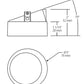 RAB NDTRIM3R40A-W-TL 3" New Construction Round Trimless Module, 40 Degree Adjustable, White Finish