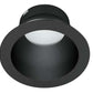 RAB NDTRIM3R50-B 3" New Construction Round Trimmed Module, 50 Degree Downlight, Black Finish