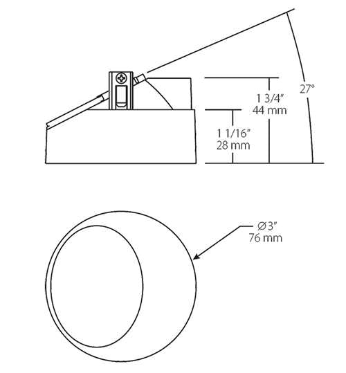 RAB NDTRIM3R80-B-TL 3" New Construction Round Trimless Module, 80 Degree Downlight, Black Finish