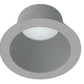 RAB NDTRIM3R80-M 3" New Construction Round Trimmed Module, 80 Degree Downlight, Matte Silver Finish
