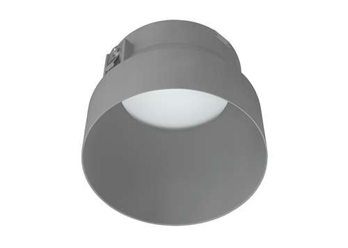 RAB NDTRIM3R80-M-TL 3" New Construction Round Trimless Module, 80 Degree Downlight, Matte Silver Finish