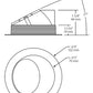 RAB NDTRIM3R80-W 3" New Construction Round Trimmed Module, 80 Degree Downlight, White Finish