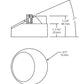 RAB NDTRIM3R80-W-TL 3" New Construction Round Trimless Module, 80 Degree Downlight, White Finish