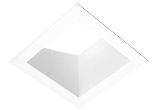 RAB NDTRIM3S20A-W 3" New Construction Square Trimmed Module, 20° Adjustable, White Finish