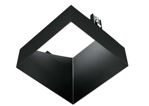 RAB NDTRIM3S40A-B-TL 3" New Construction Square Trimless Module, 40° Adjustable, Black Finish