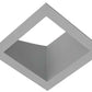 RAB NDTRIM3S40A-M 3" New Construction Square Trimmed Module, 40° Adjustable, Matte Silver Finish