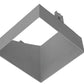 RAB NDTRIM3S40A-M-TL 3" New Construction Square Trimless Module, 40° Adjustable, Matte Silver Finish