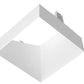 RAB NDTRIM3S40A-W-TL 3" New Construction Square Trimless Module, 40° Adjustable, White Finish