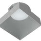 RAB NDTRIM3S50-M-TL 3" New Construction Square Trimless Module, 50° Downlight, Matte Silver Finish