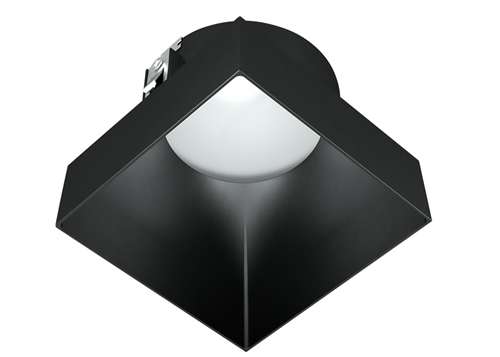 RAB NDTRIM3S80-B-TL 3" New Construction Square Trimless Module, 80° Downlight, Black Finish